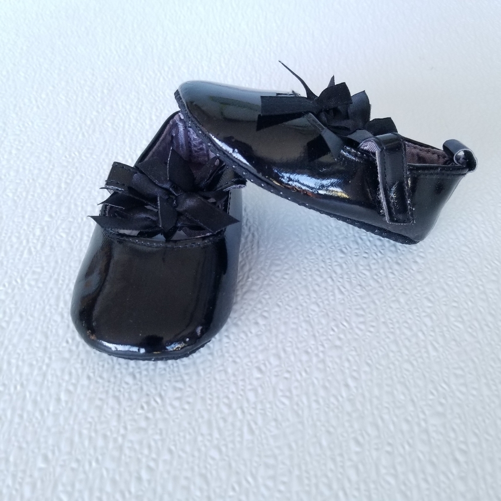 Baby Girls' Size 3 (6-9 Months) Shoes Black Dressy